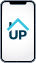 Image of the Up Estates tenant portal website on iPhone